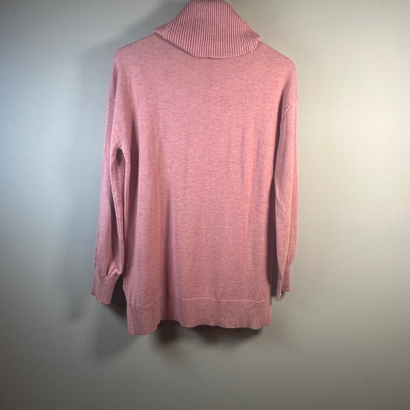 LOFT Pink Cowl Neck Pullover Sweater Women's Size M - Picture 4 of 8